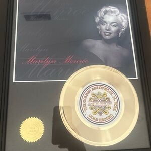 Marilyn Monroe Gold Record Plaque